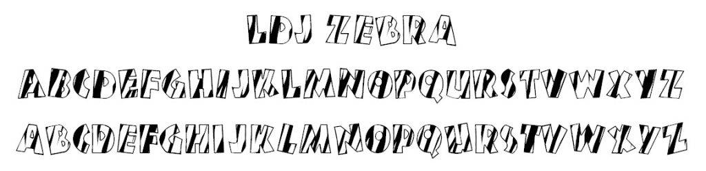 LDJ Zebra Font