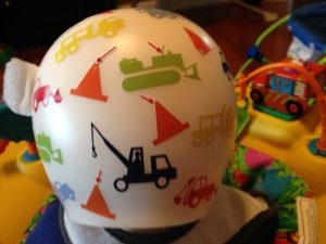 Decals on the back of active kid's helmets need Mod Podge!