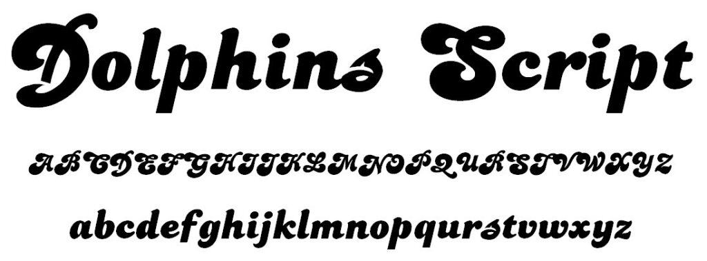 Dolphins font