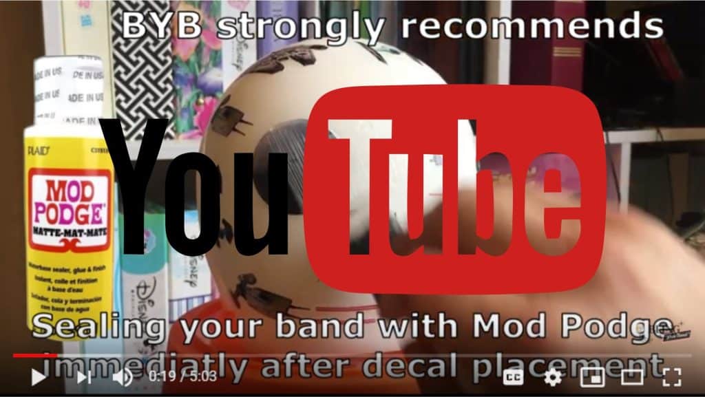 Using Mod Podge on vinyl Decals | Bling Your Band