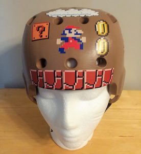 Decorating soft seizure foam helmets