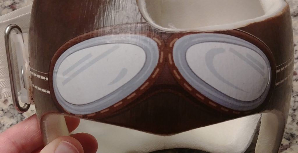 A great customer photo example of a goggles applied flat!