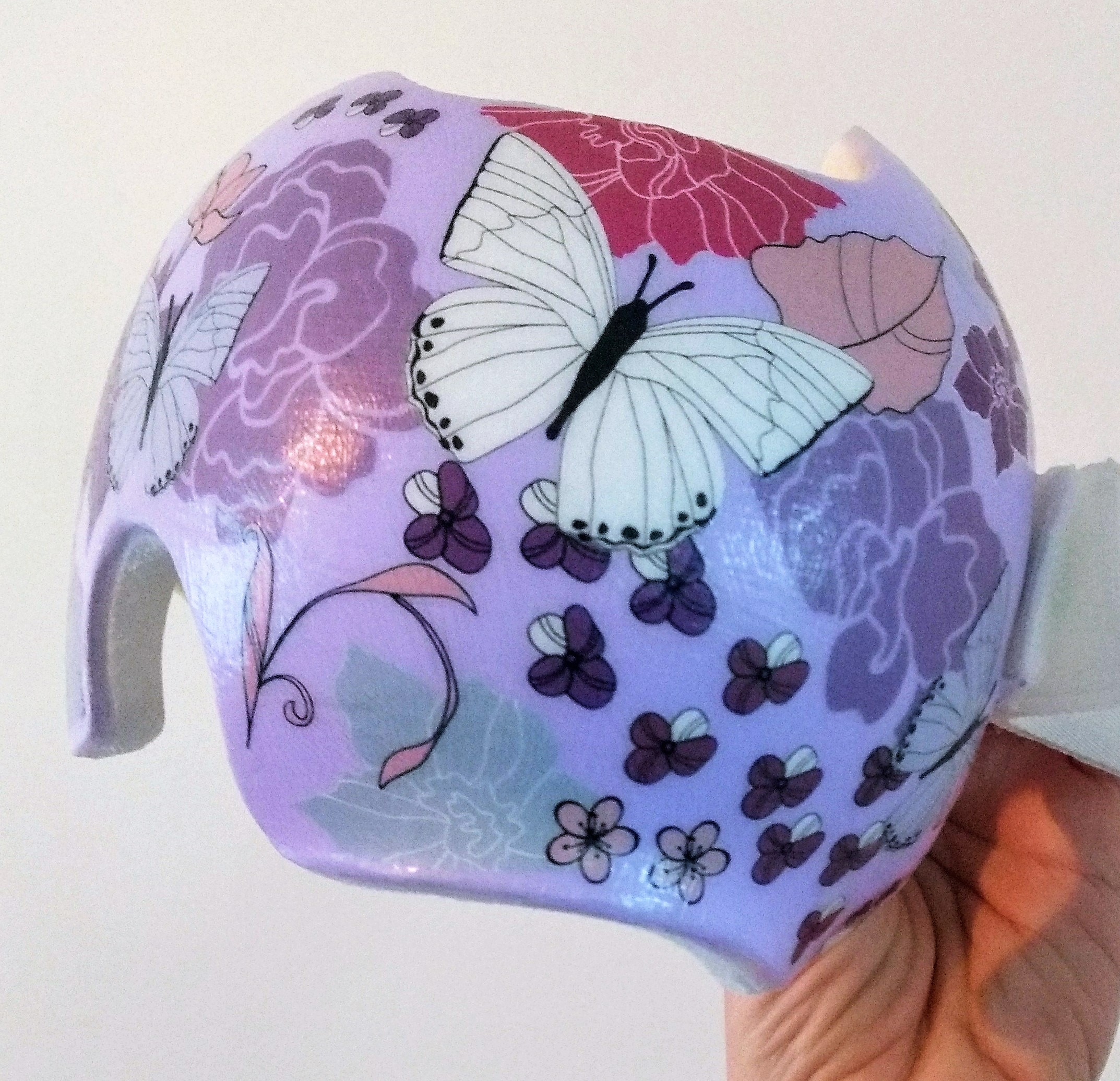 Butterflies and flowers cranial band