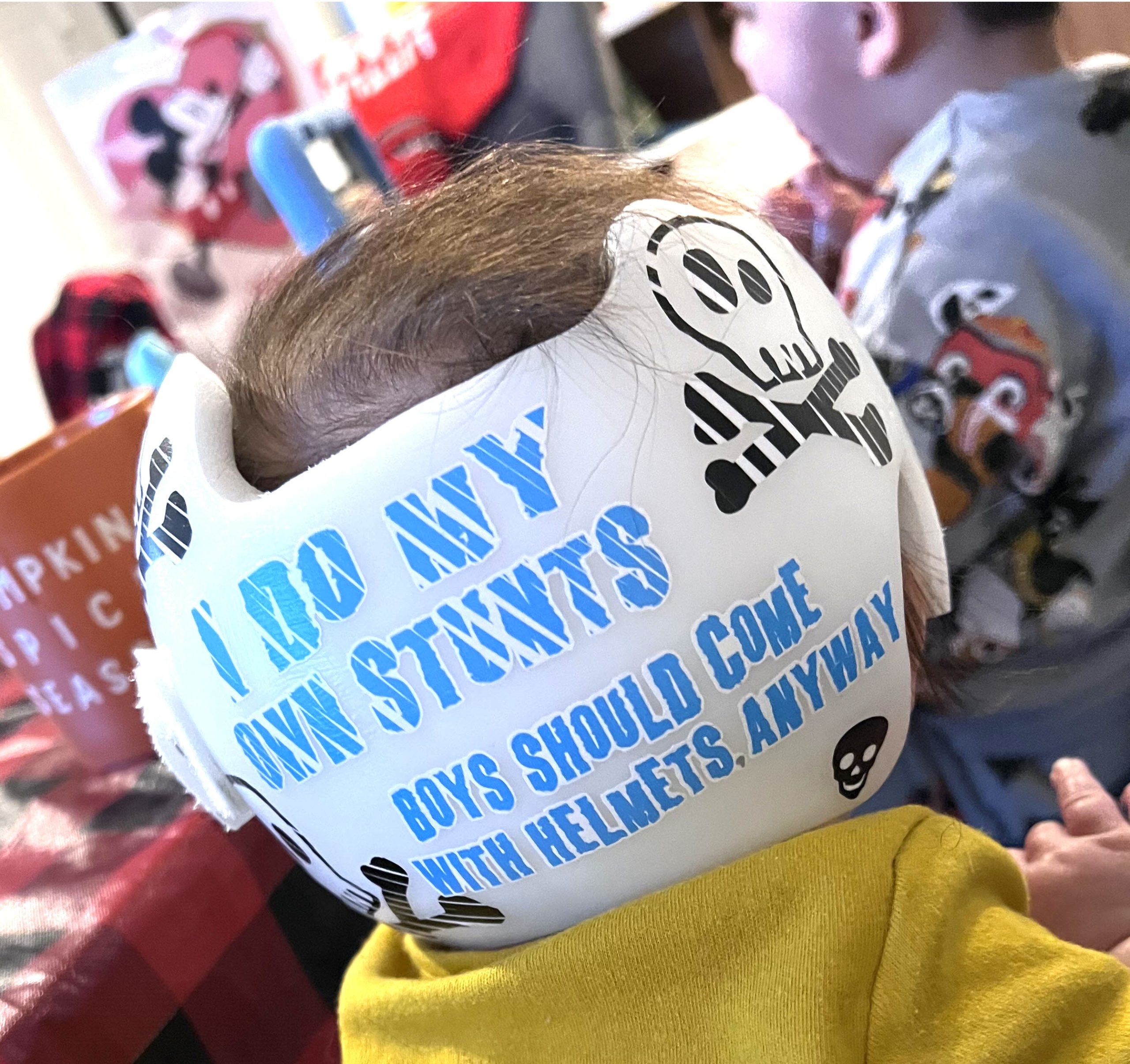 boys should come with helmets anyway doc band decals