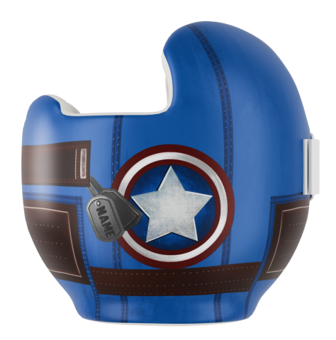 hand painted captain america doc band wrap