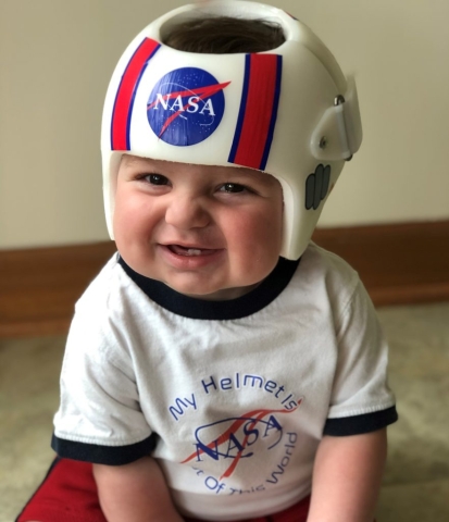 Nasa helmet and shirt