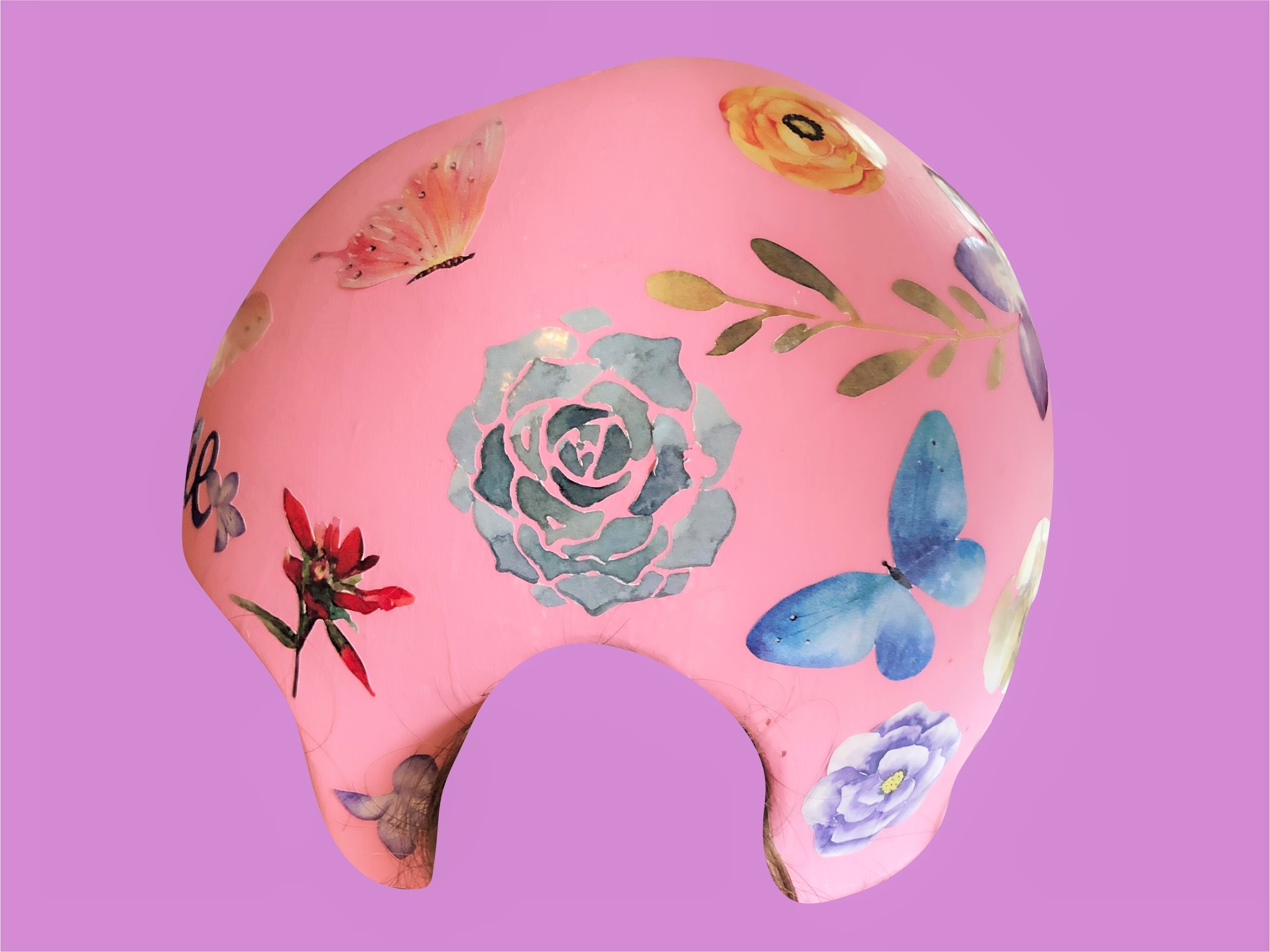 Watercolor flowers cranial band
