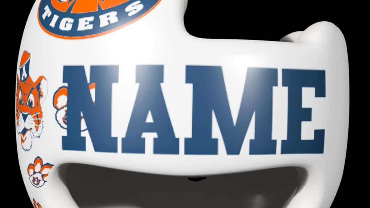 auburn football helmet and puppies pri t Auburn University cranial band decals