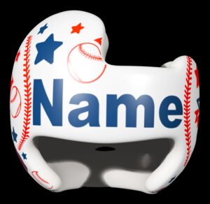 Baseball Star cranial band decals