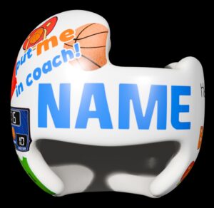 Basketball Fan Boy cranial band decals