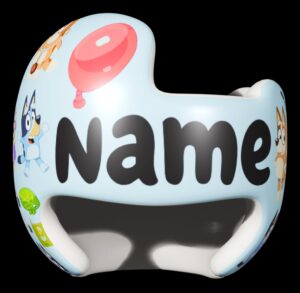 Bluey cranial band decals