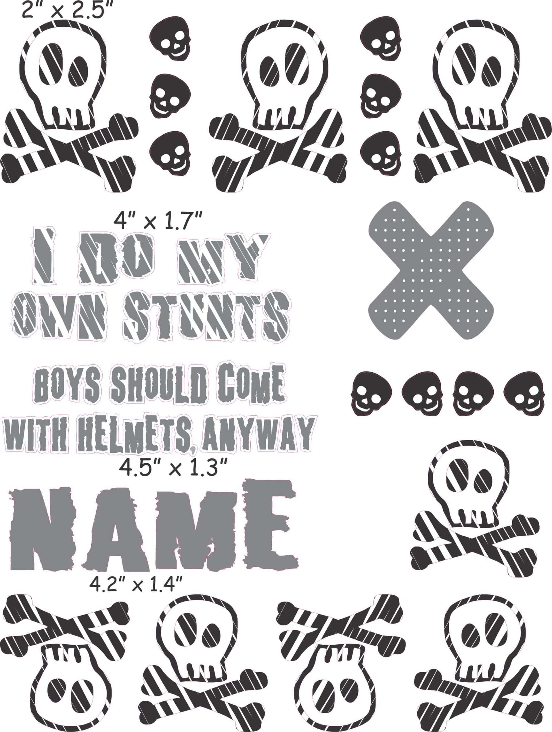 Boys should come with helmets cranial band
