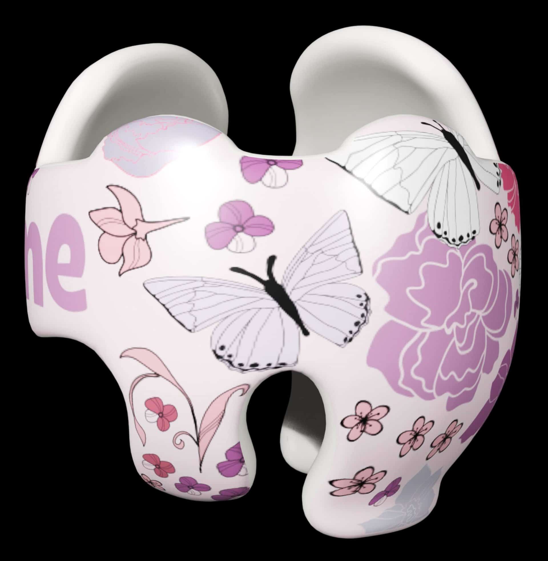 Butterflies and Flowers cranial band decals - Image 7