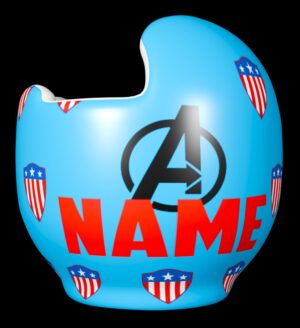 Captain America Large Shield cranial band decals