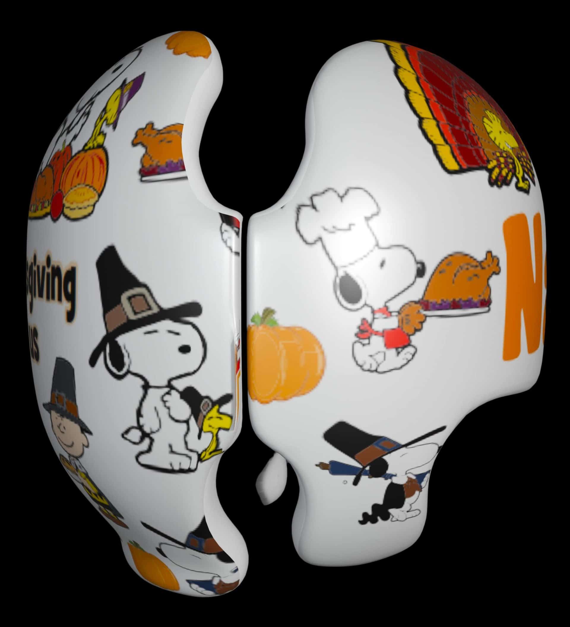 Charlie Brown thanksgiving cranial band decals