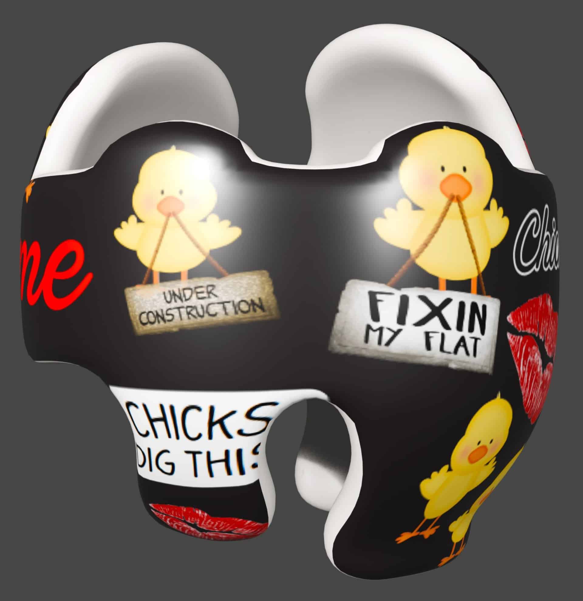Chicks dig this cranial band decals