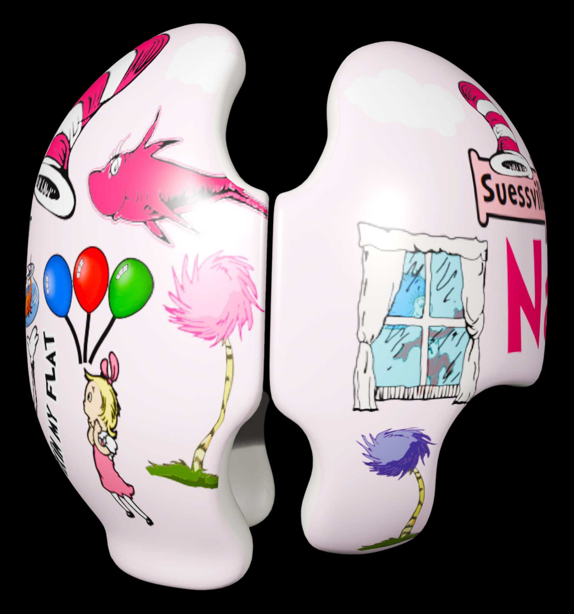 Dr Seuss Cat in the Hat Girl cranial band decal