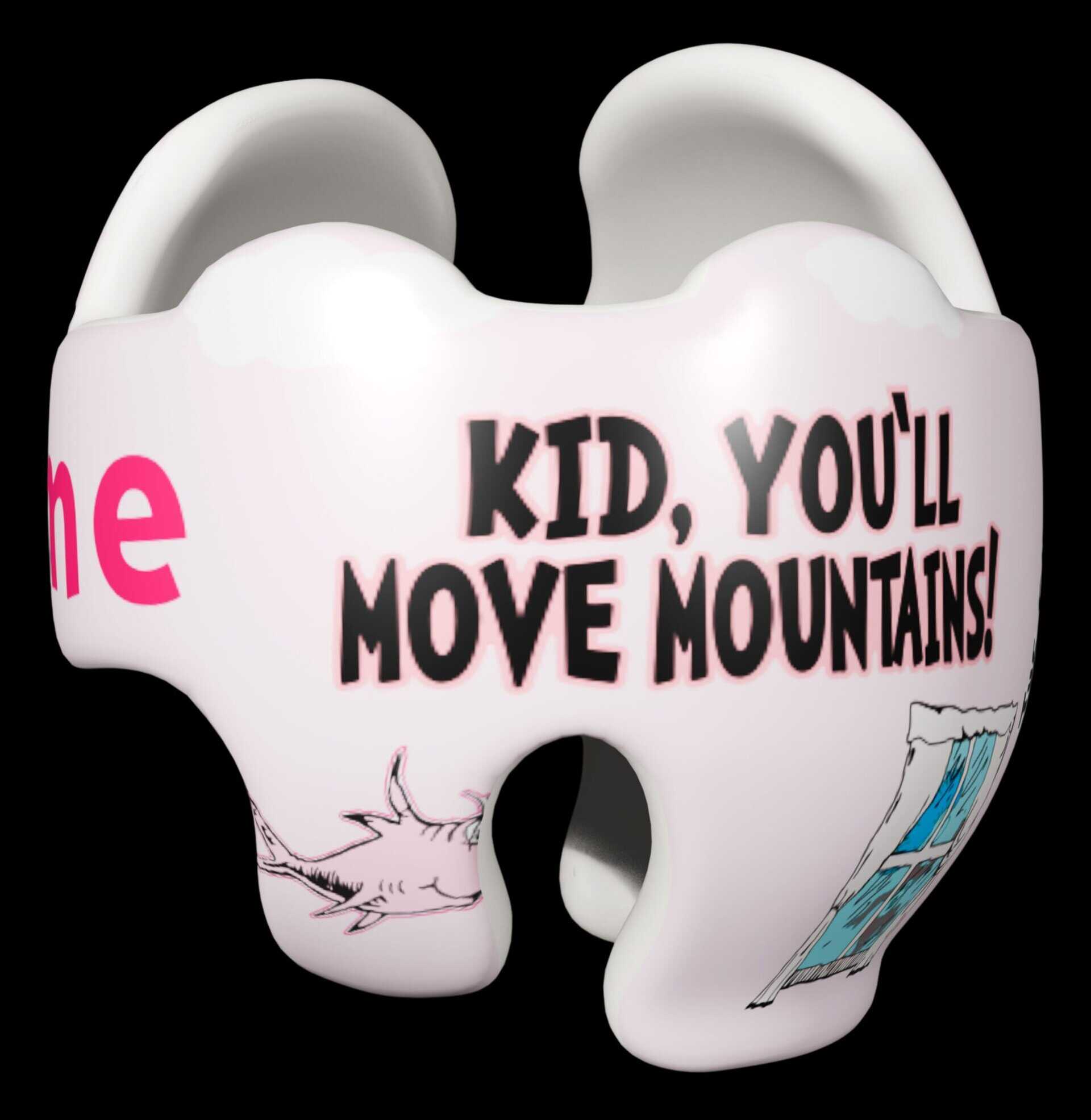 Dr Seuss Cat in the Hat Girl cranial band decal