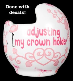 Flamingo garden cranial band decals