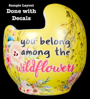 Flower Bouquet 2 cranial band decals