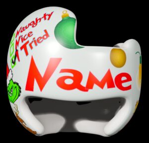 Grinch Stole Christmas cranial band decals