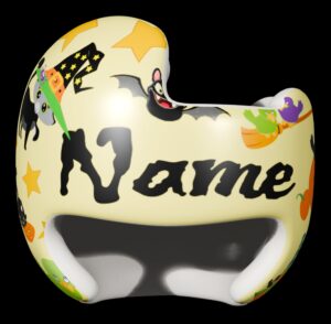 Halloween Pumpkins cranial band decals