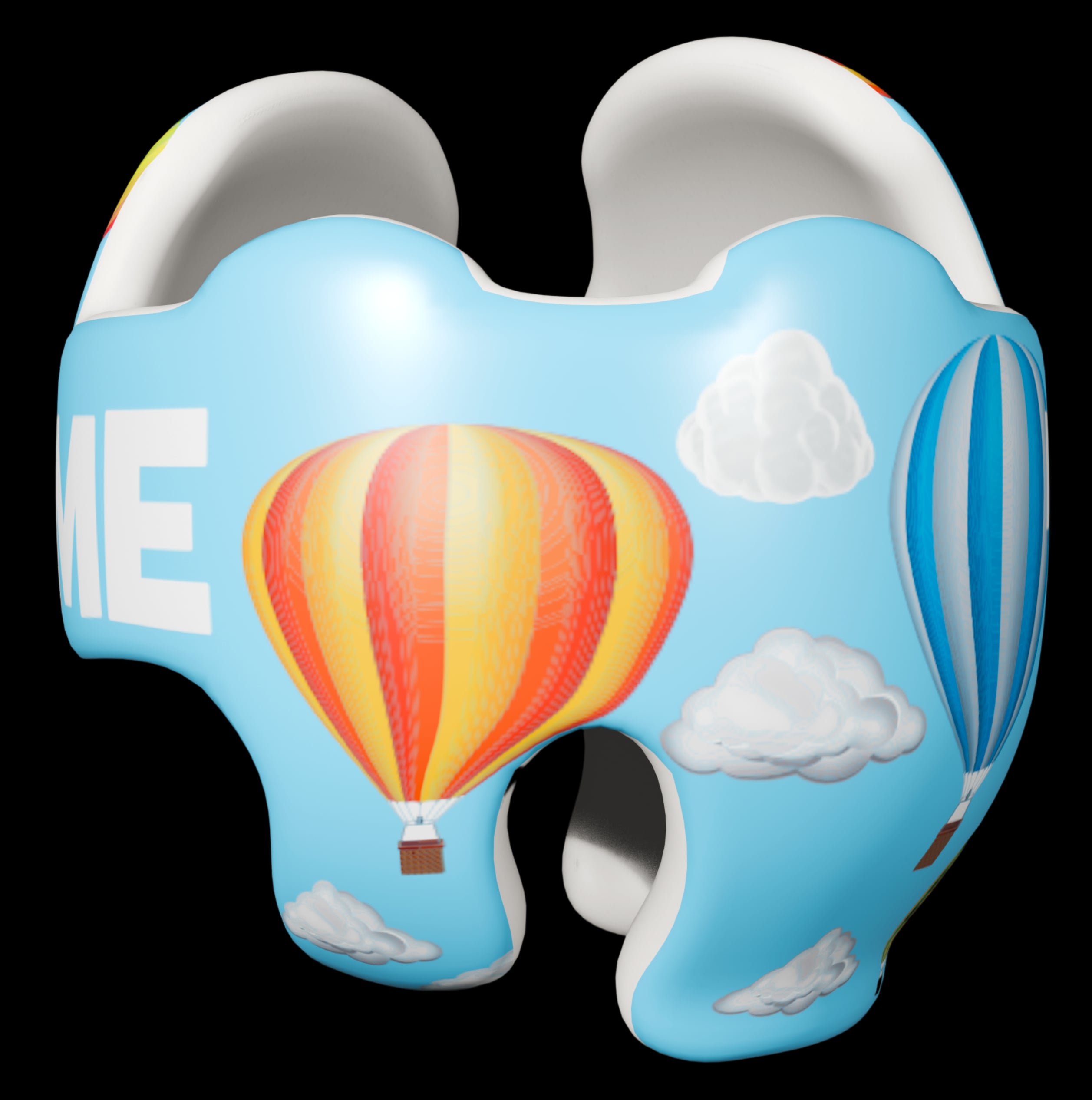 Hot air balloons cranial band decals - Image 3