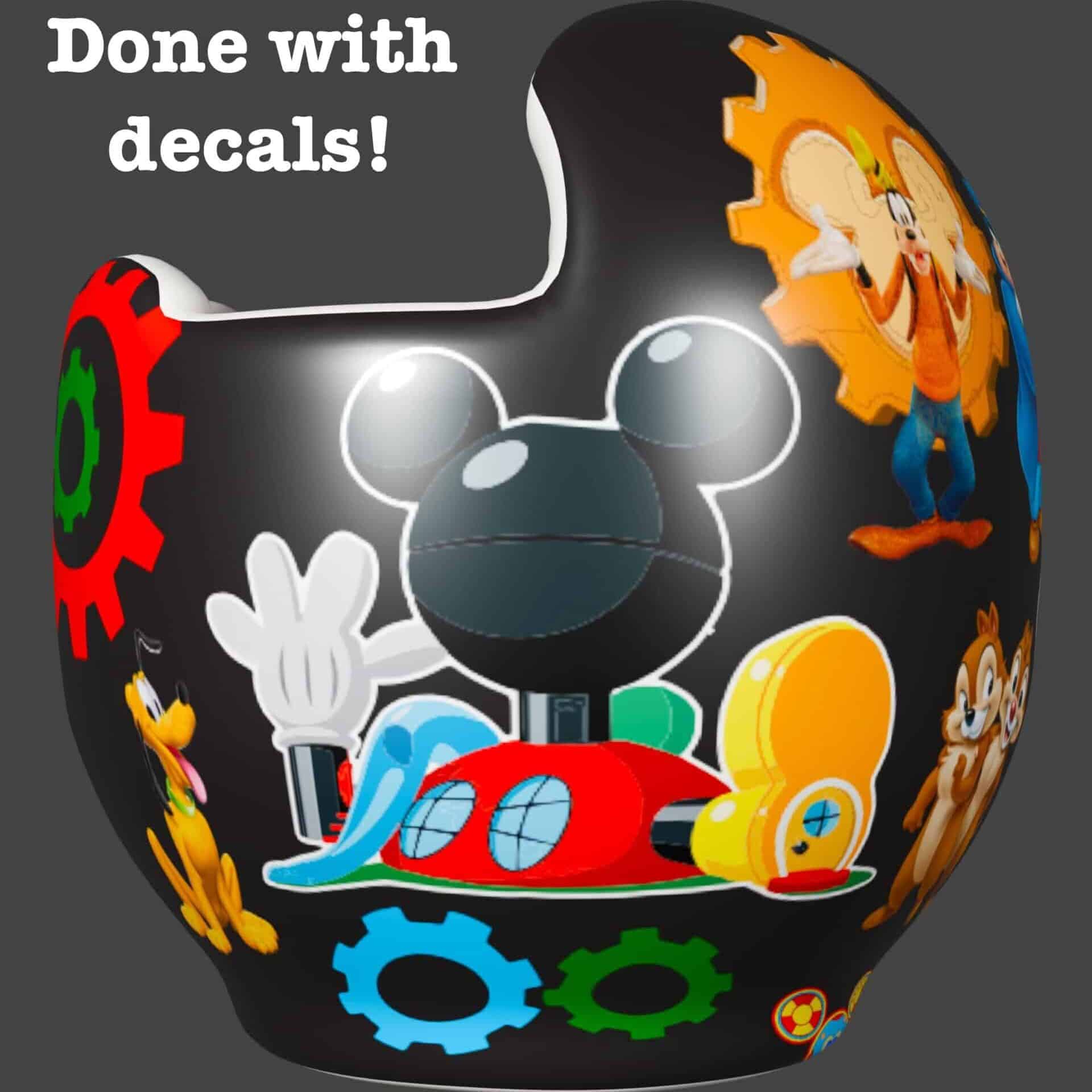 Mickey Mouse Clubhouse cranial band decals | Bling Your Band