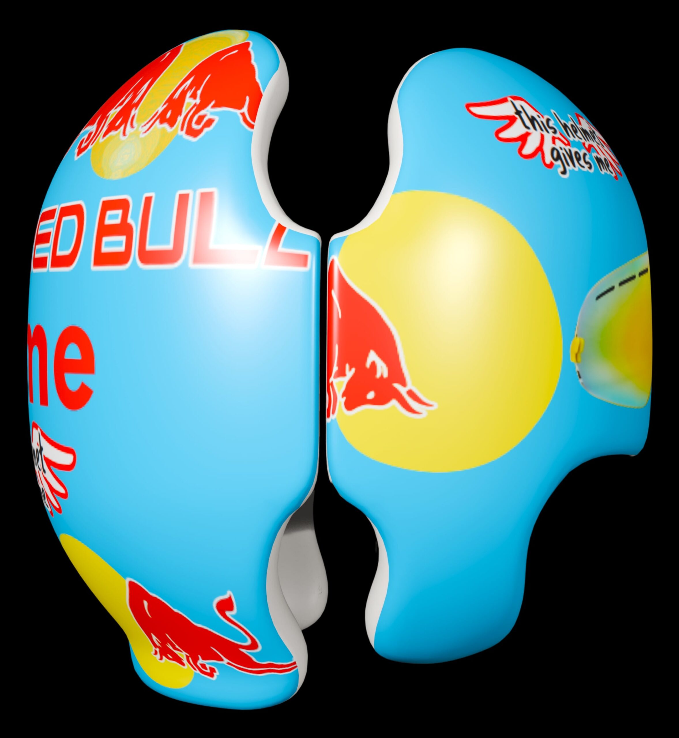 Red Bull cranial band decals - Image 5