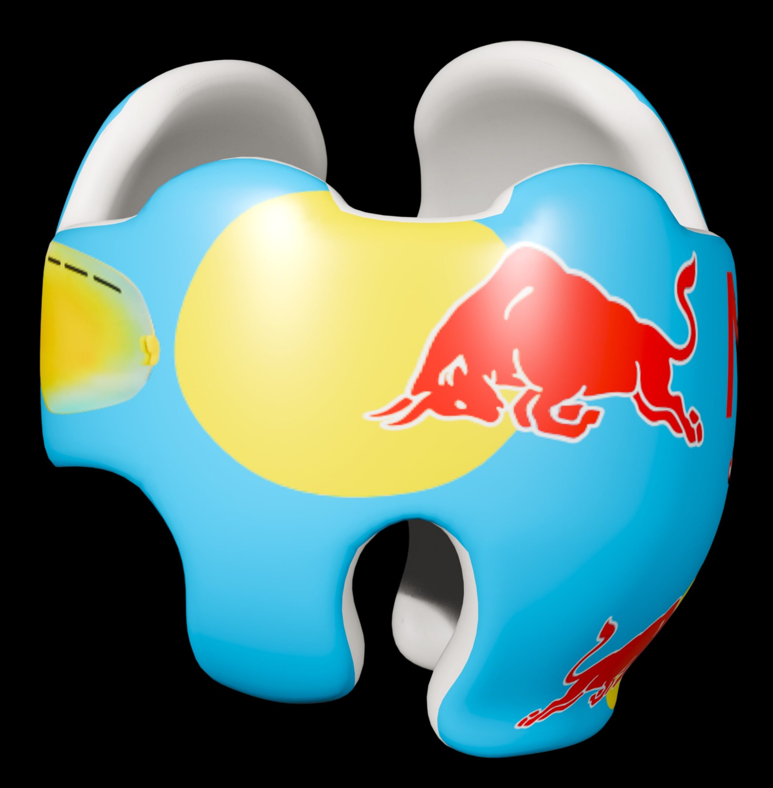 Red Bull cranial band decals - Image 4