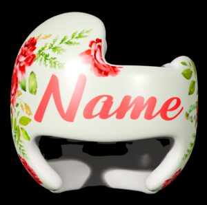 Red Roses cranial band decals