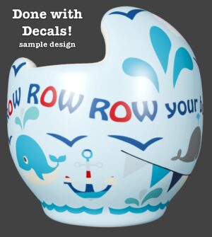 Sail Boat cranial band decals