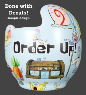 Spongebob Squarepants cranial band decals