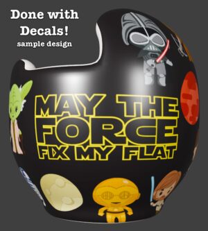 Star Wars Characters 2 cranial band decals