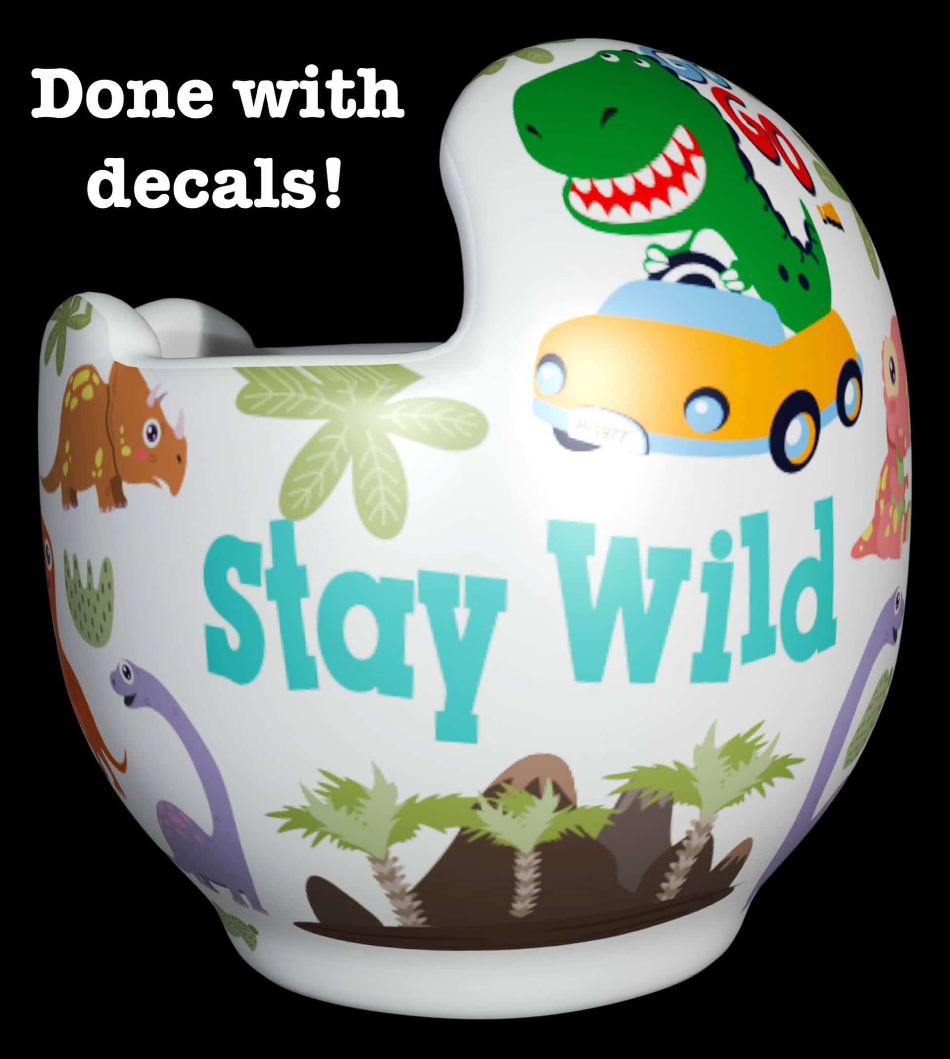 Stay Wild cranial band decals