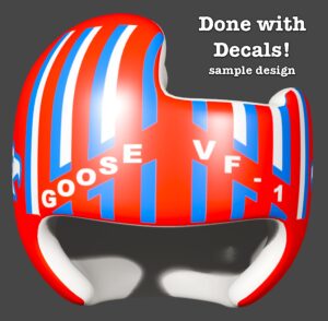 TOP GUN - Goose cranial band decals