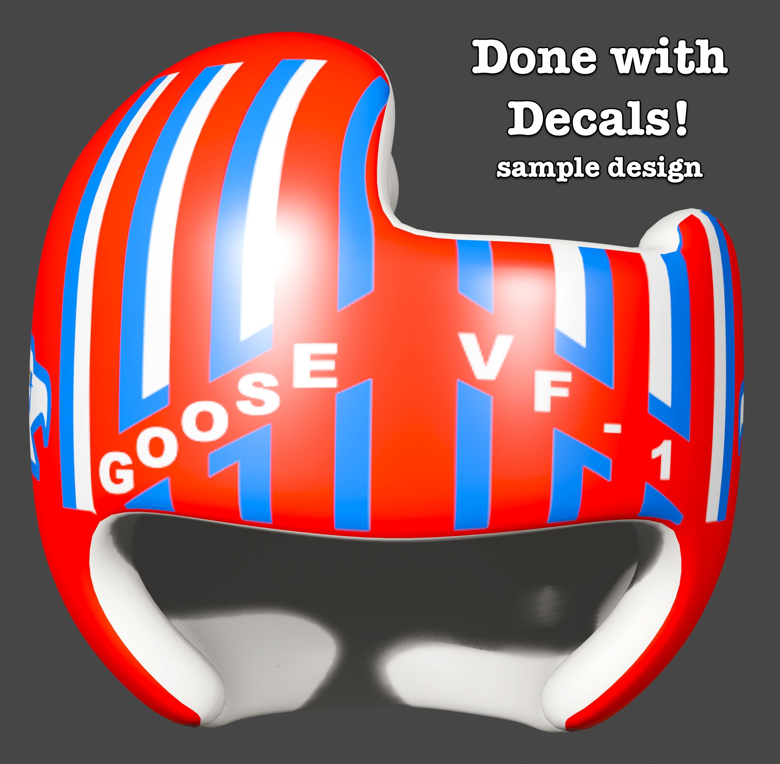 Top Gun - Goose cranial band decals | Bling Your Band
