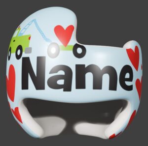 Towing Hearts cranial band decals