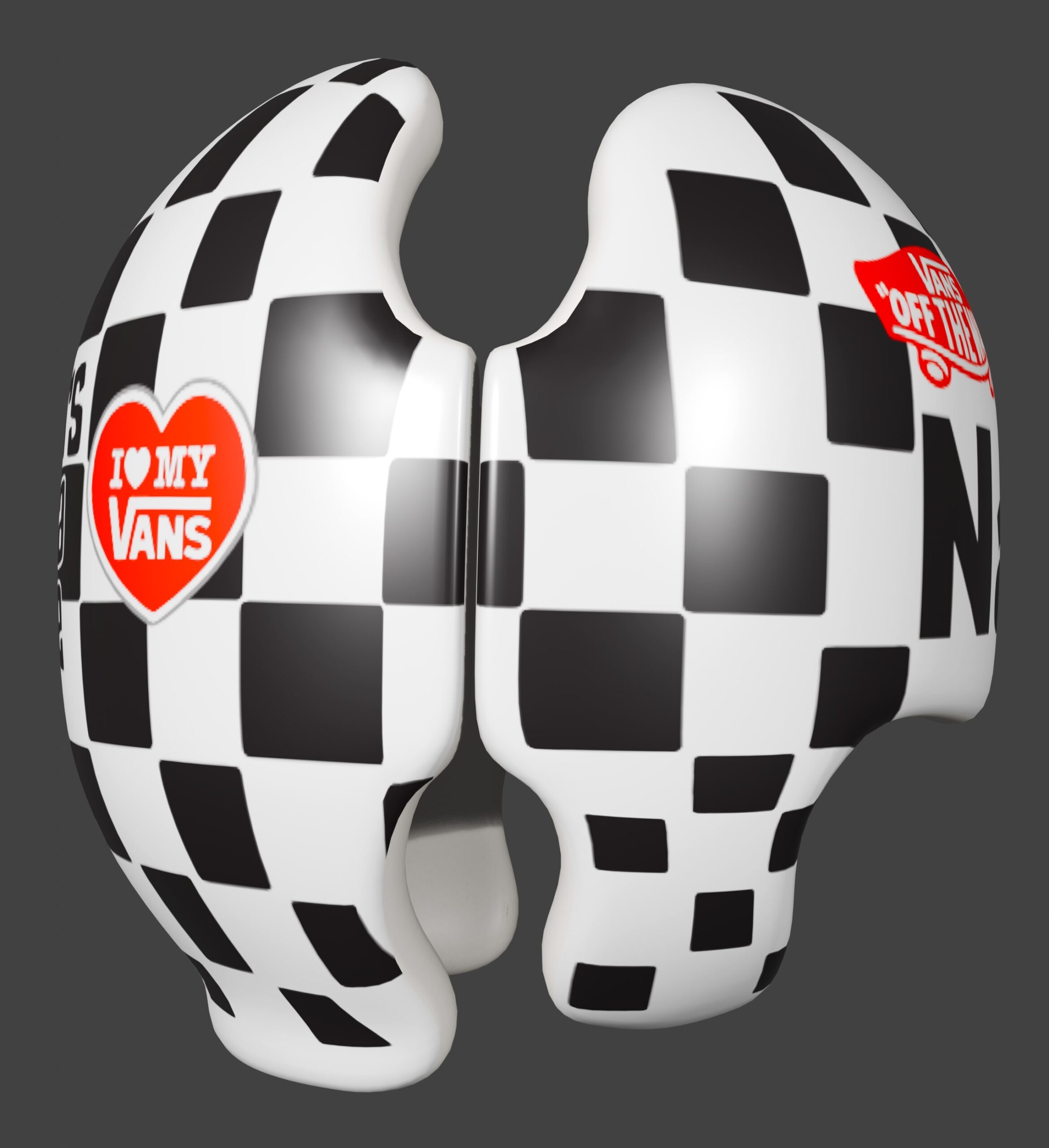 Vans Off the Wall cranial band decals
