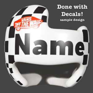 Vans Off the Wall cranial band decals