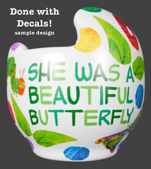 Very Hungry Butterfly cranial band decals