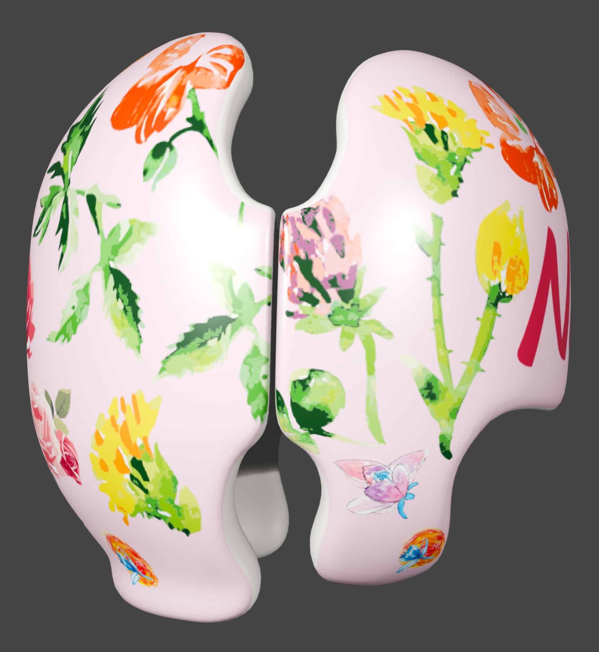 Vintage Watercolor Floral cranial band decals