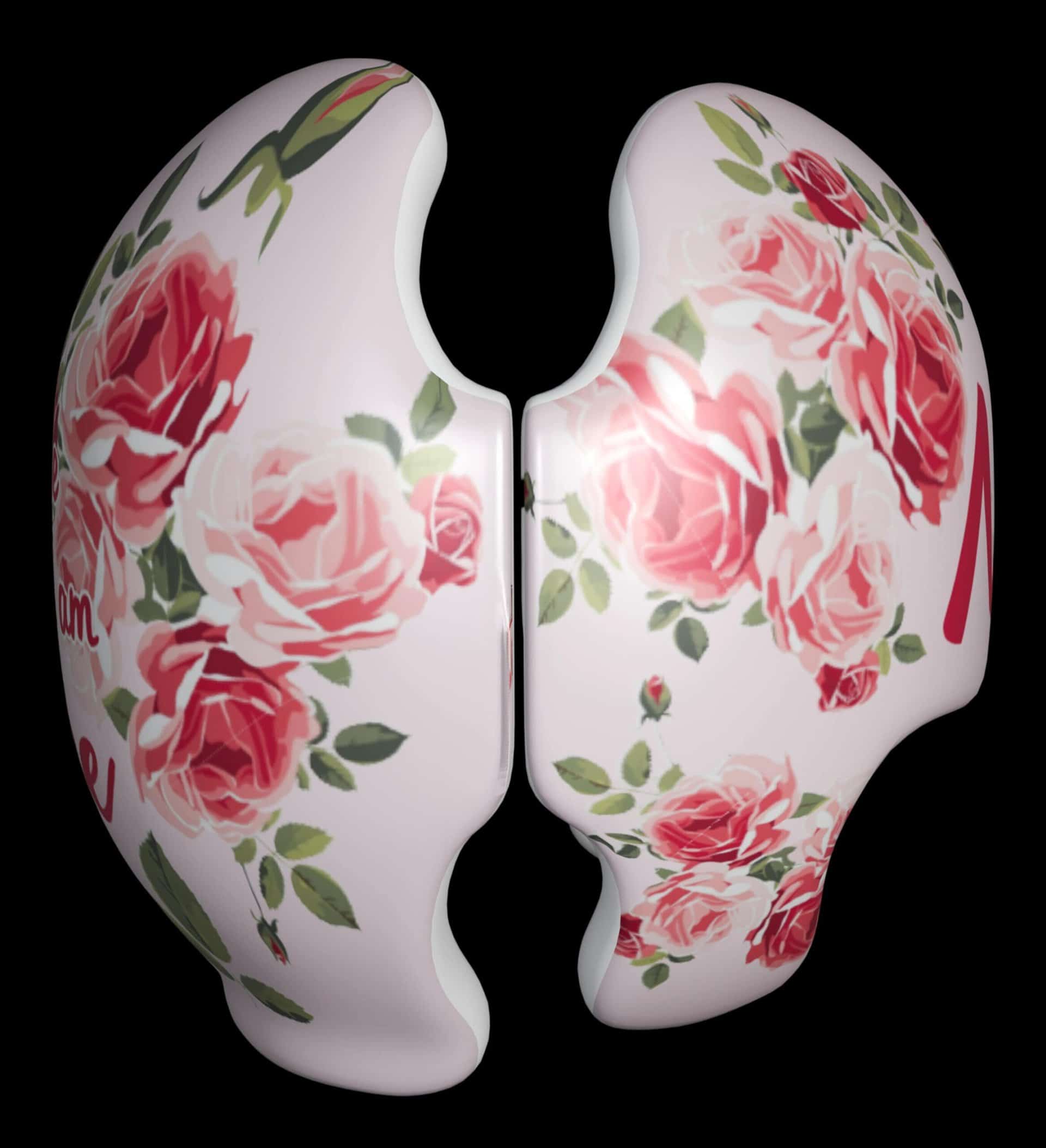 Vintage Watercolor Roses cranial band decals