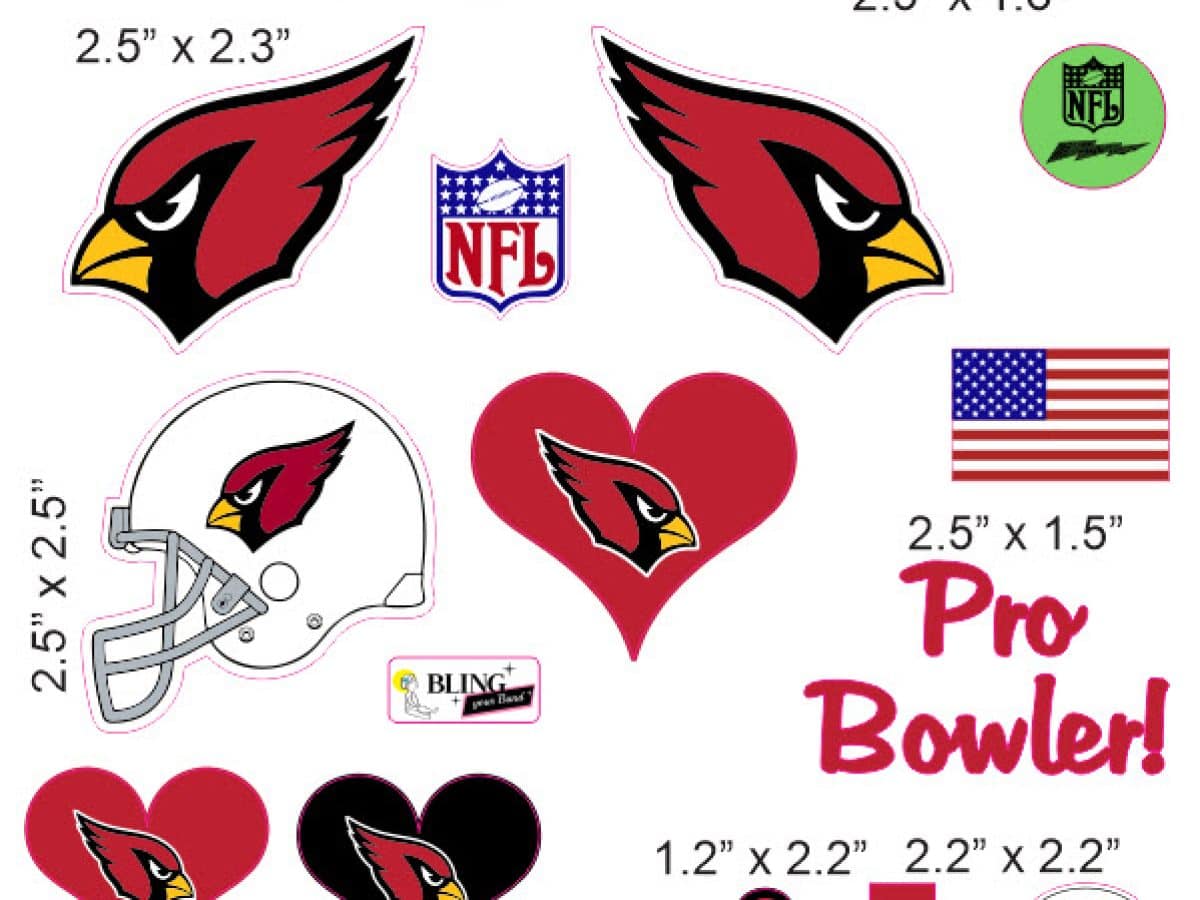 Arizona Cardinals Football cranial band decals | Bling Your Band