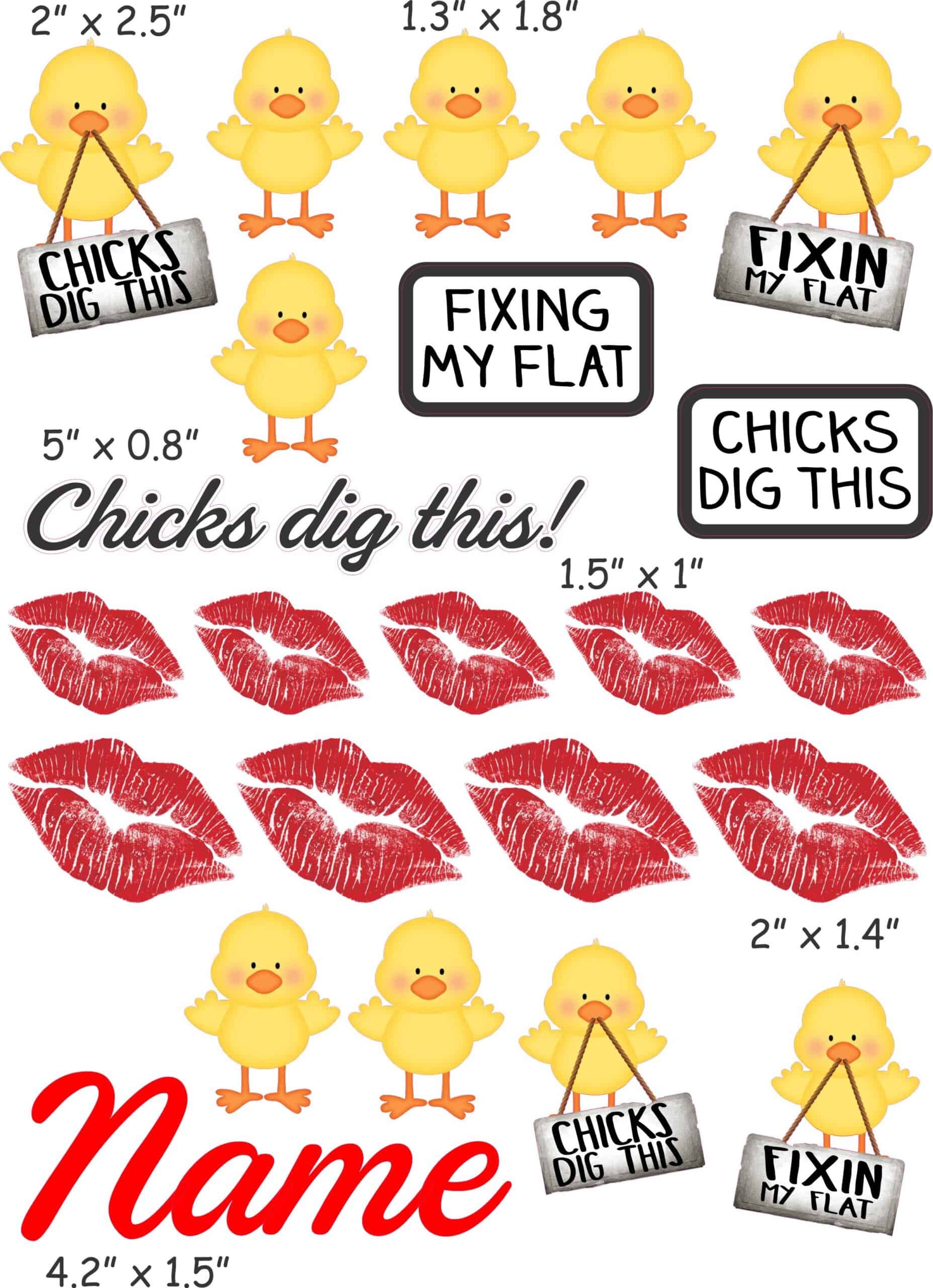 Chicks dig this cranial band decals