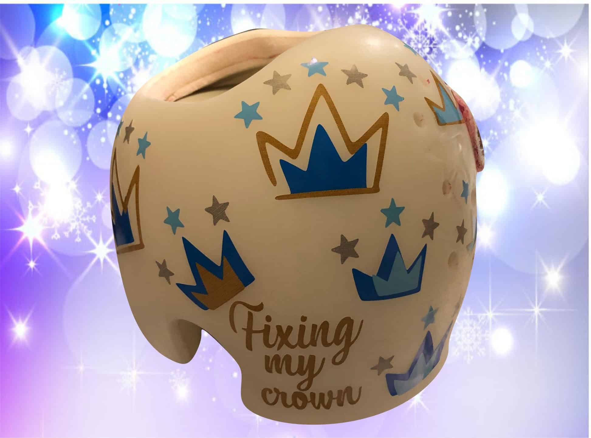 Fixing my Crown Boy cranial band decals - Image 3