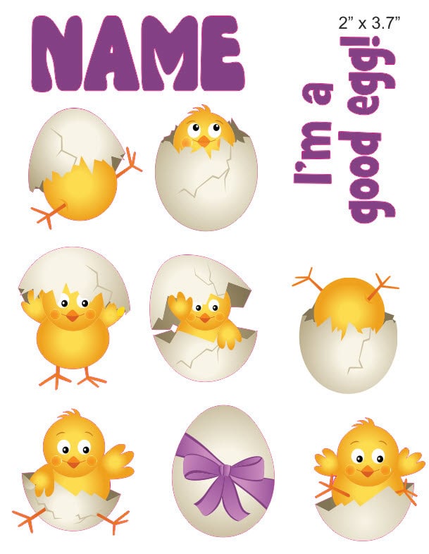 Easter 3 cranial band decals