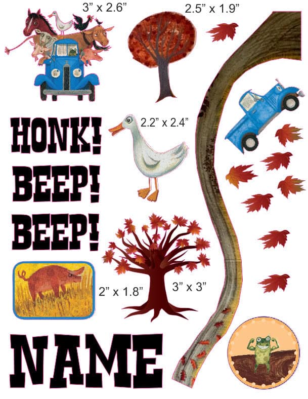 Little Blue Truck cranial band stickers | Bling Your Band