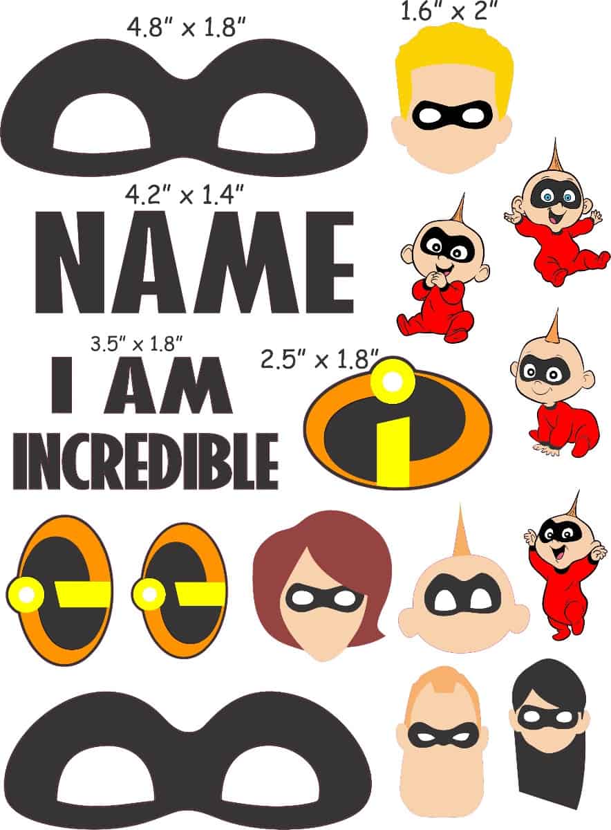 Jack Jack cranial band stickers