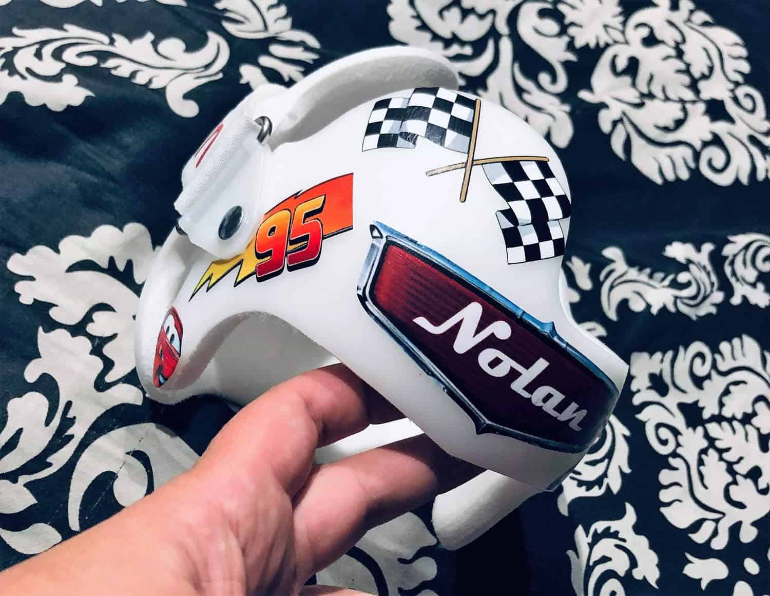 Lightning McQueen Helmet cranial band decals - Image 3